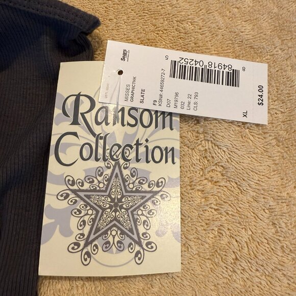 NWT Ransom Graphic Ribbed Knit Tank Top, size XL - Picture 8 of 10